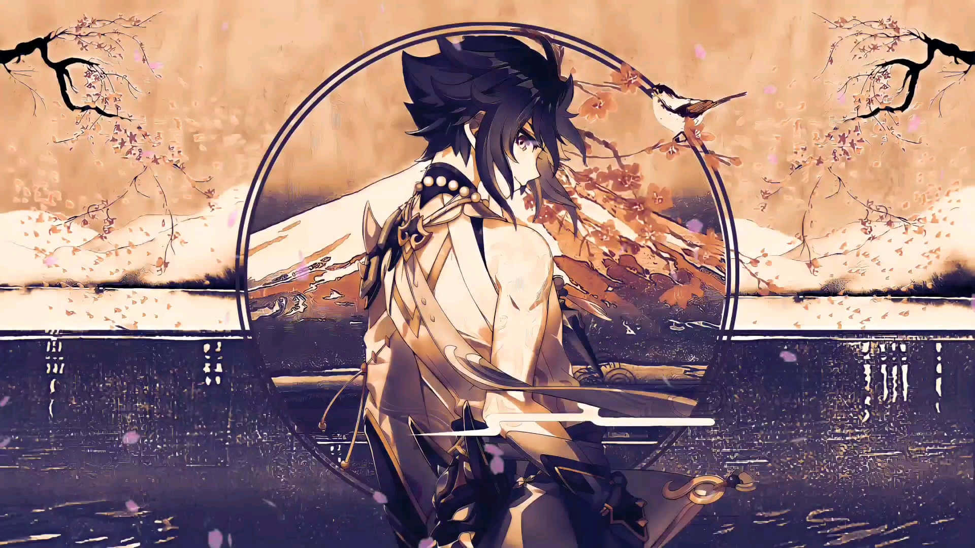 Eastern Aesthetic Xiao Pfp Background