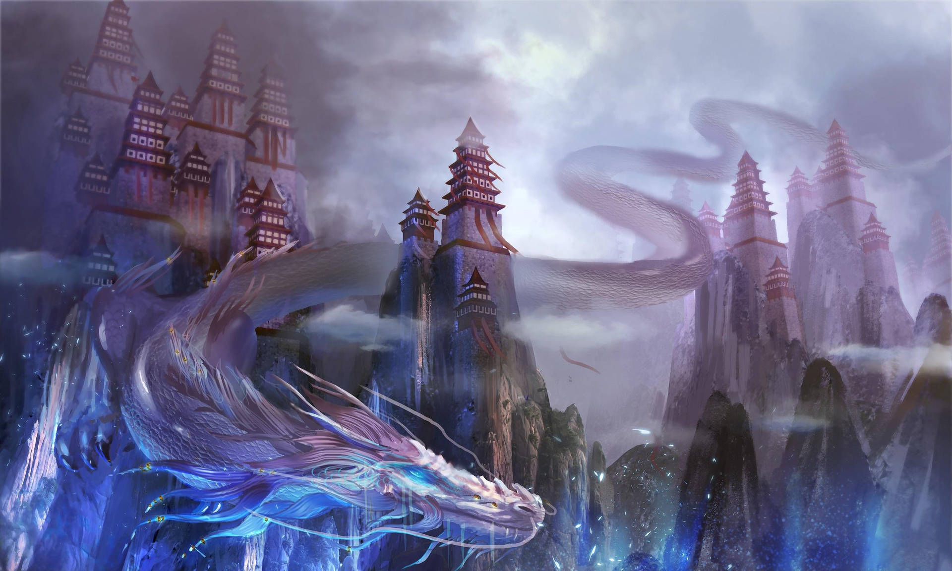Eastern Dragon Spirit Background