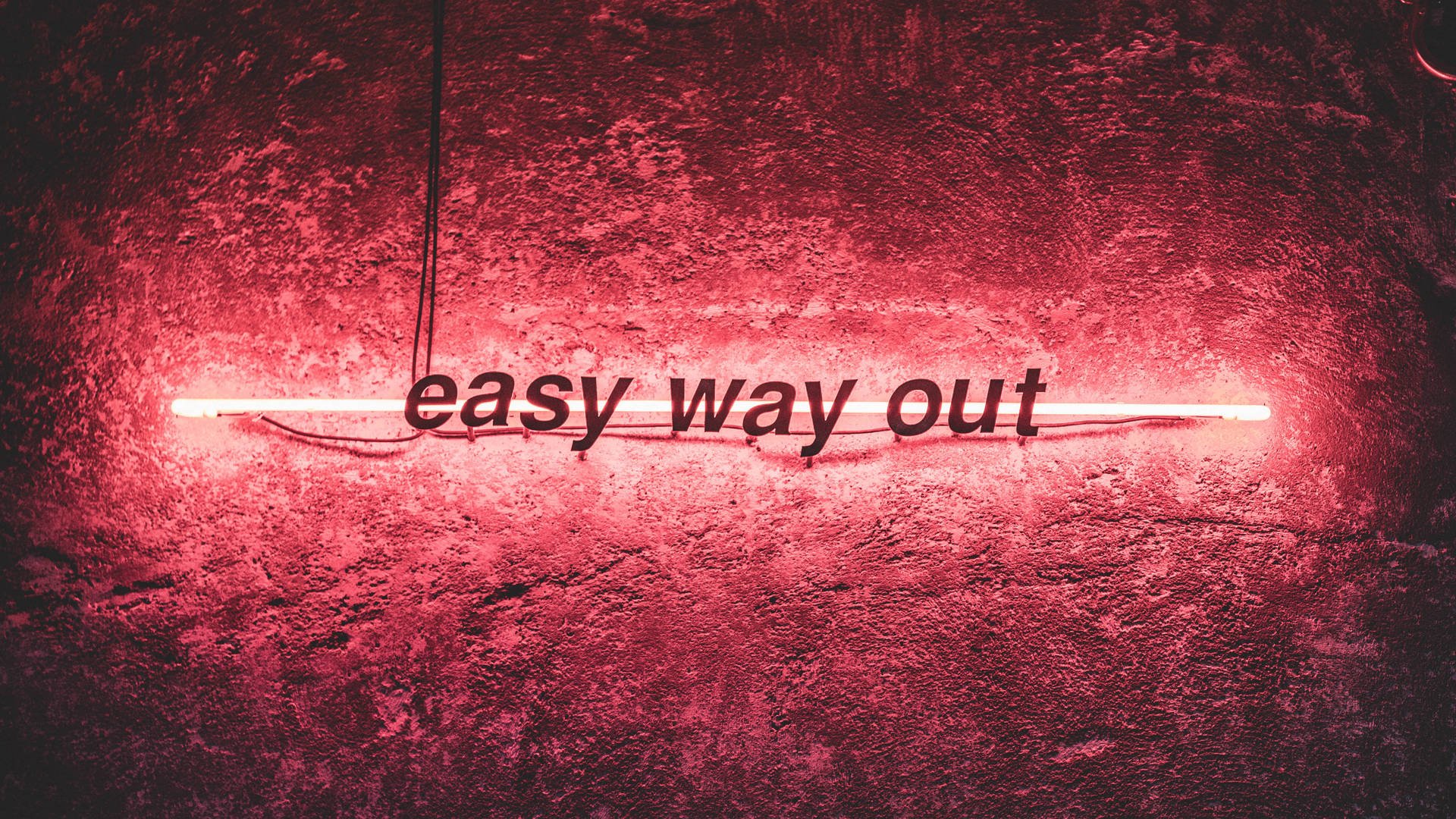 Easy Way Out Neon Sign Background