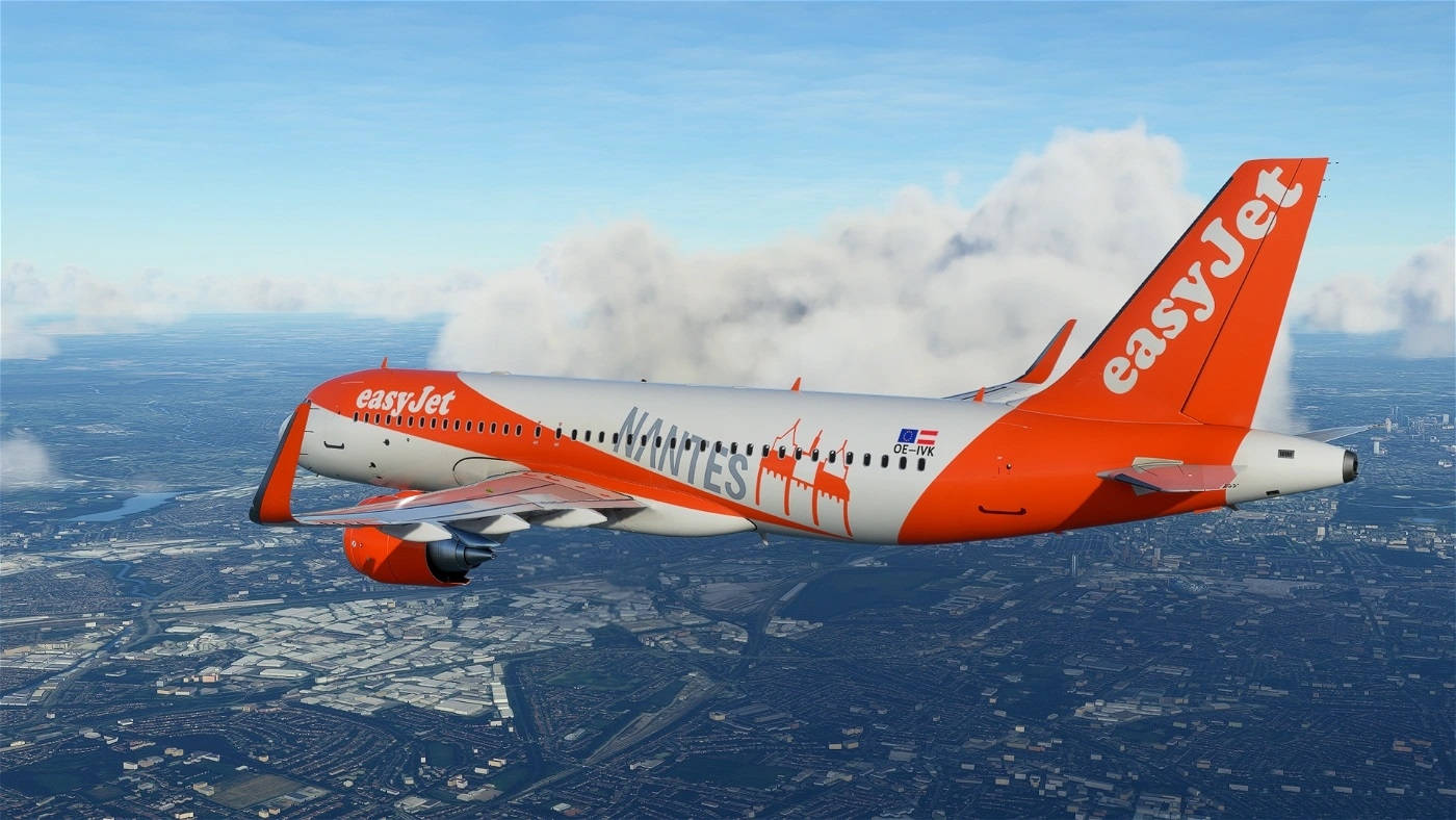 Easyjet City Aerial View Background