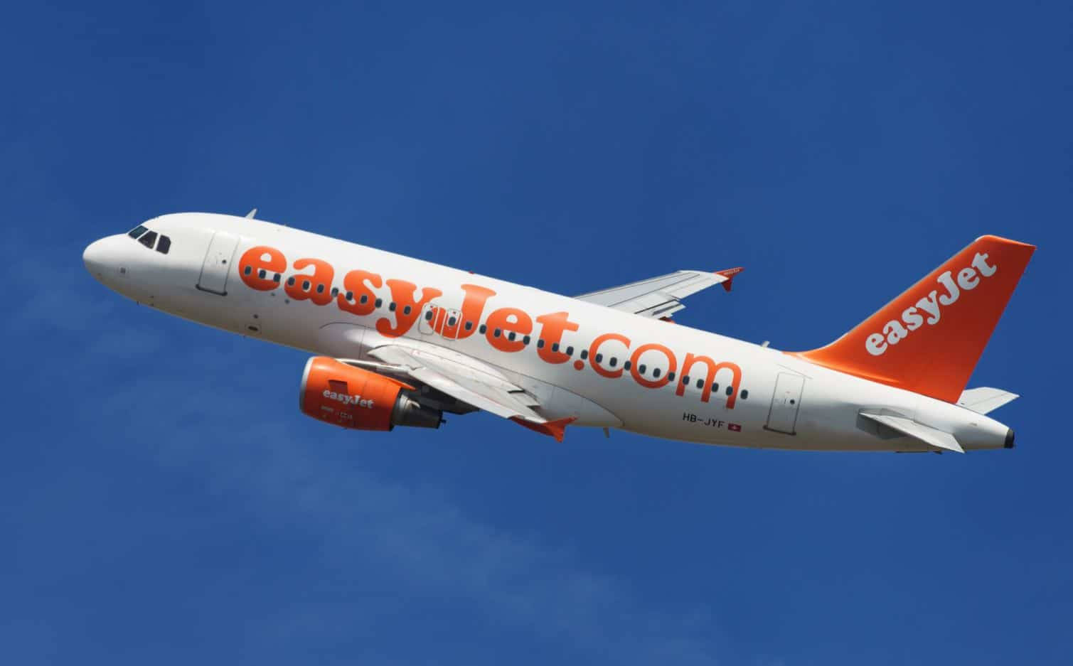 Easyjet Dark Blue Sky Background