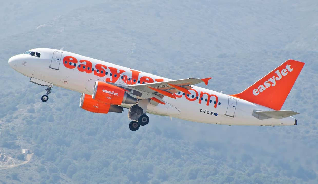 Easyjet Forest Plane Background