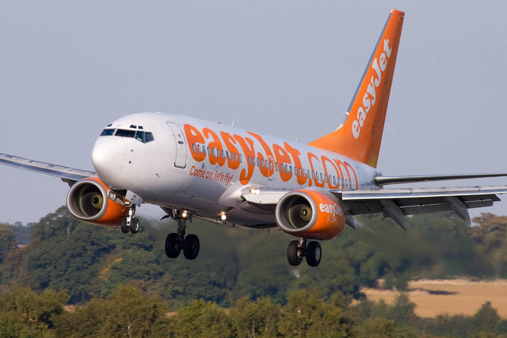 Easyjet Forest Plane