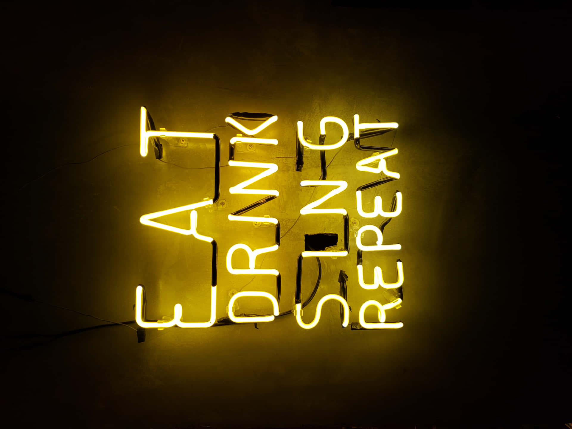 Eat Drink Repeat Neon Sign Background