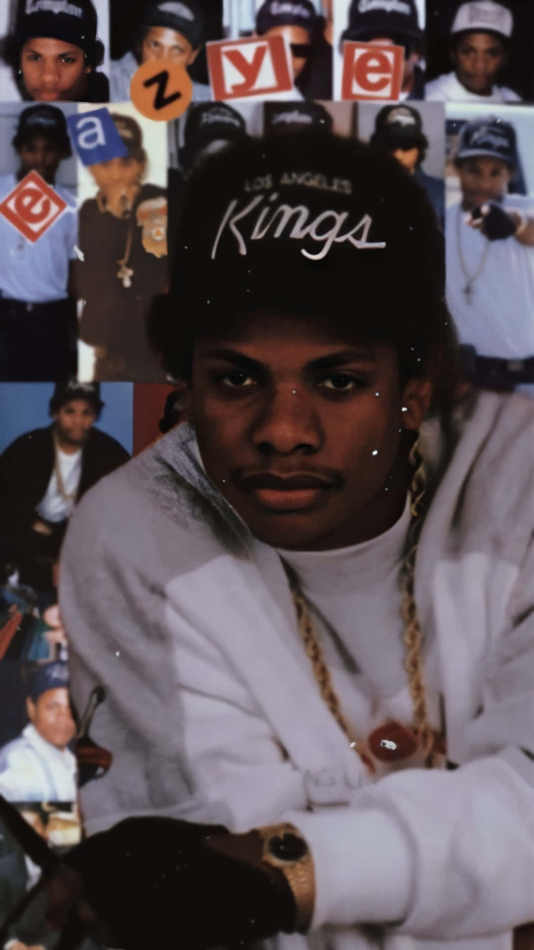 Eazy E Poses In Black And White Background