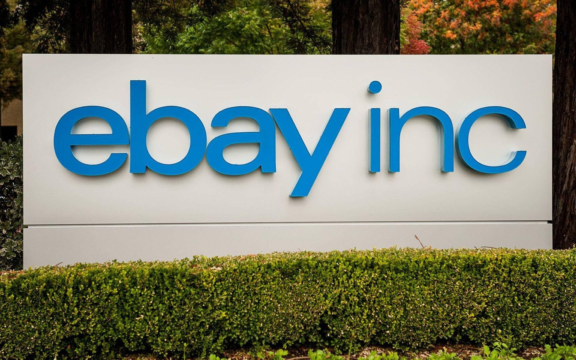 Ebay Inc Signage Background