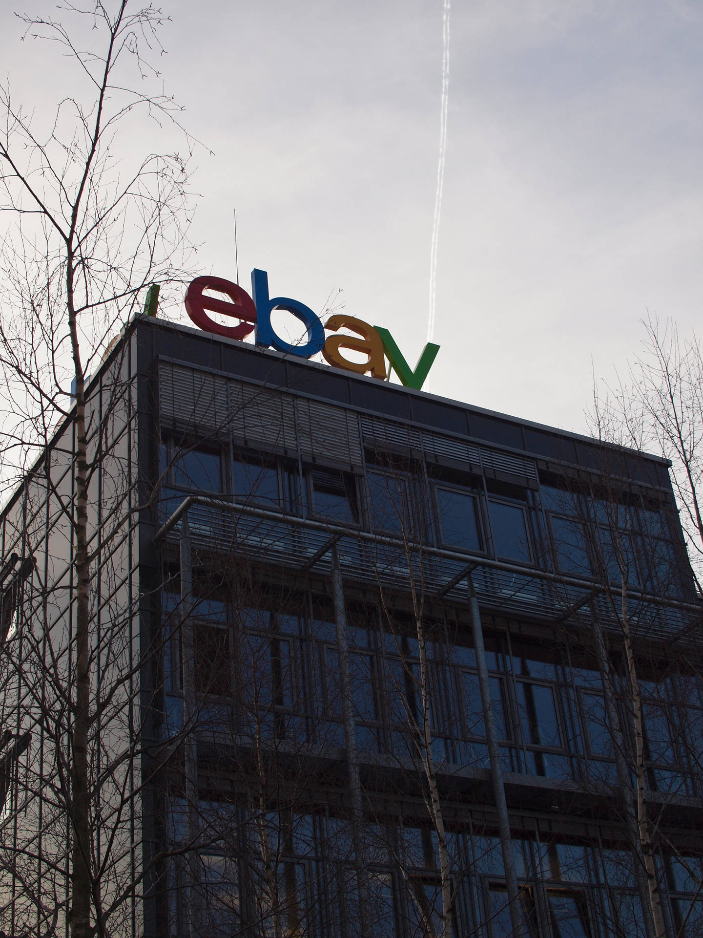 Ebay Logo Tall Building Background