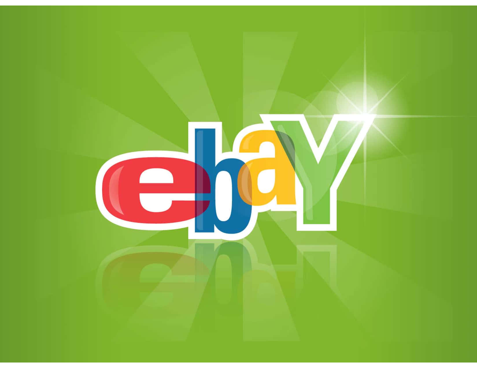 Ebay Uk Logo In Green Background Background
