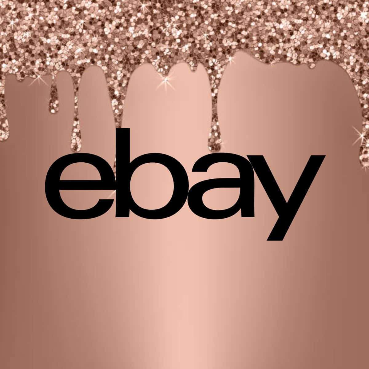 Ebay Uk Logo In Rose Gold Background