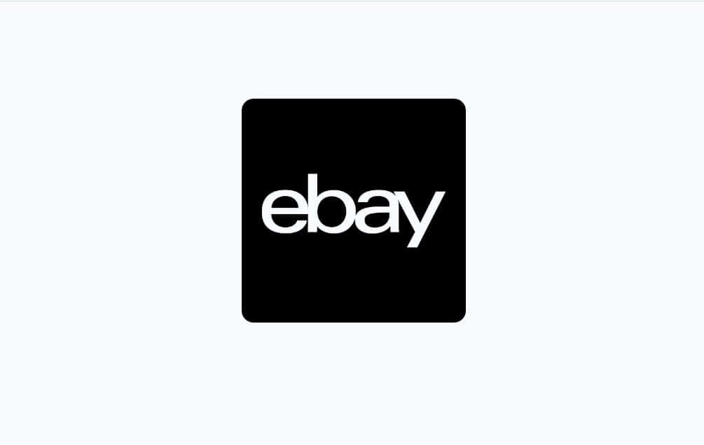Ebay Uk Logo Inside Black Square Background