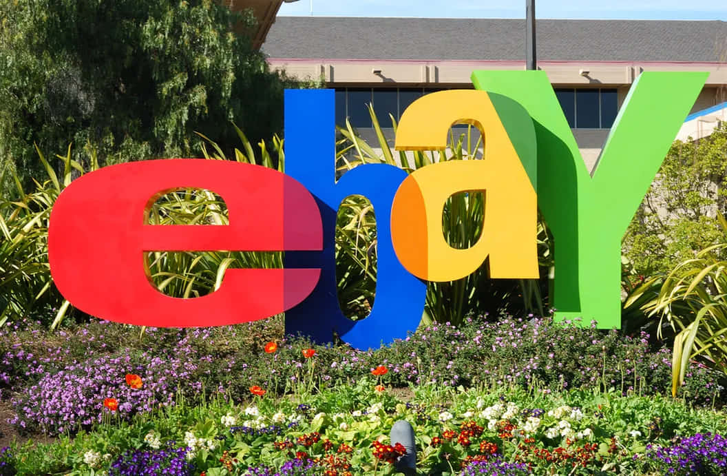 Ebay Uk Logo With Floral Garden