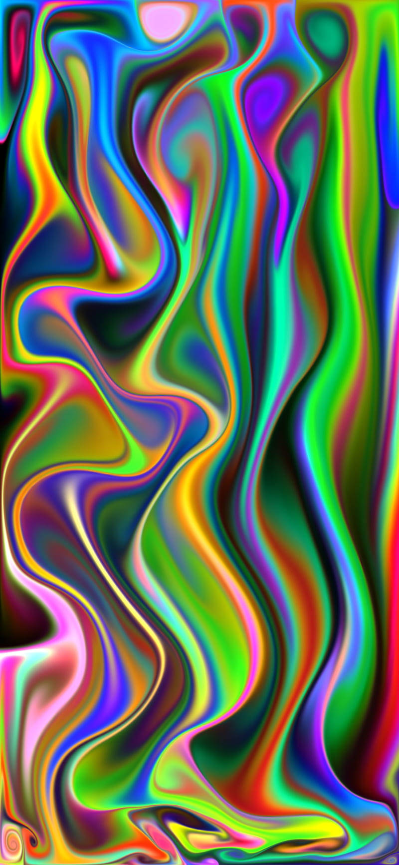 Eccentric Oily Color Art Background