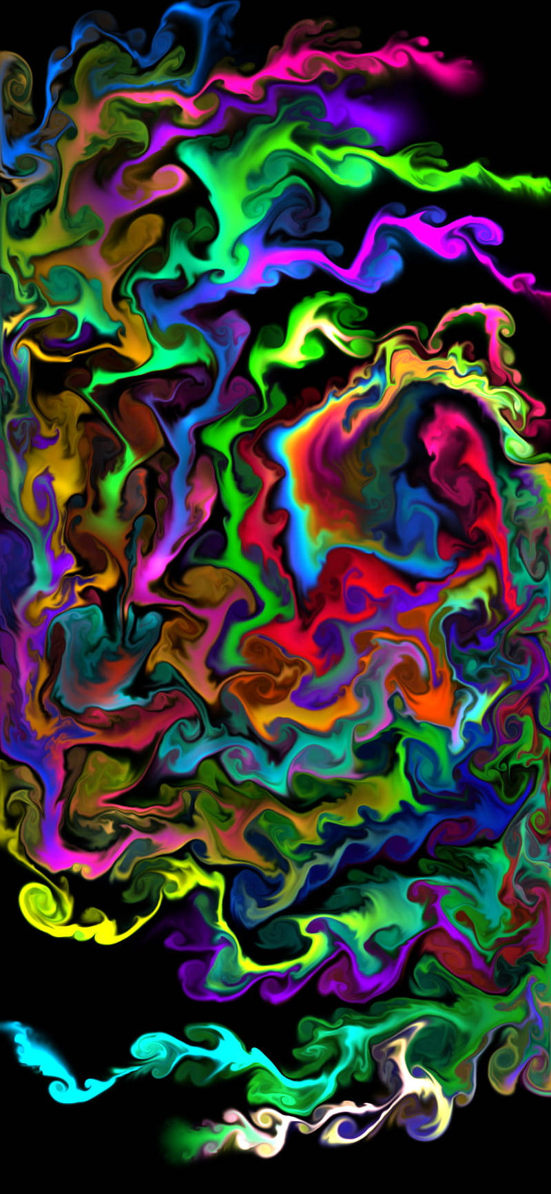 Eccentric Swirling Color Background