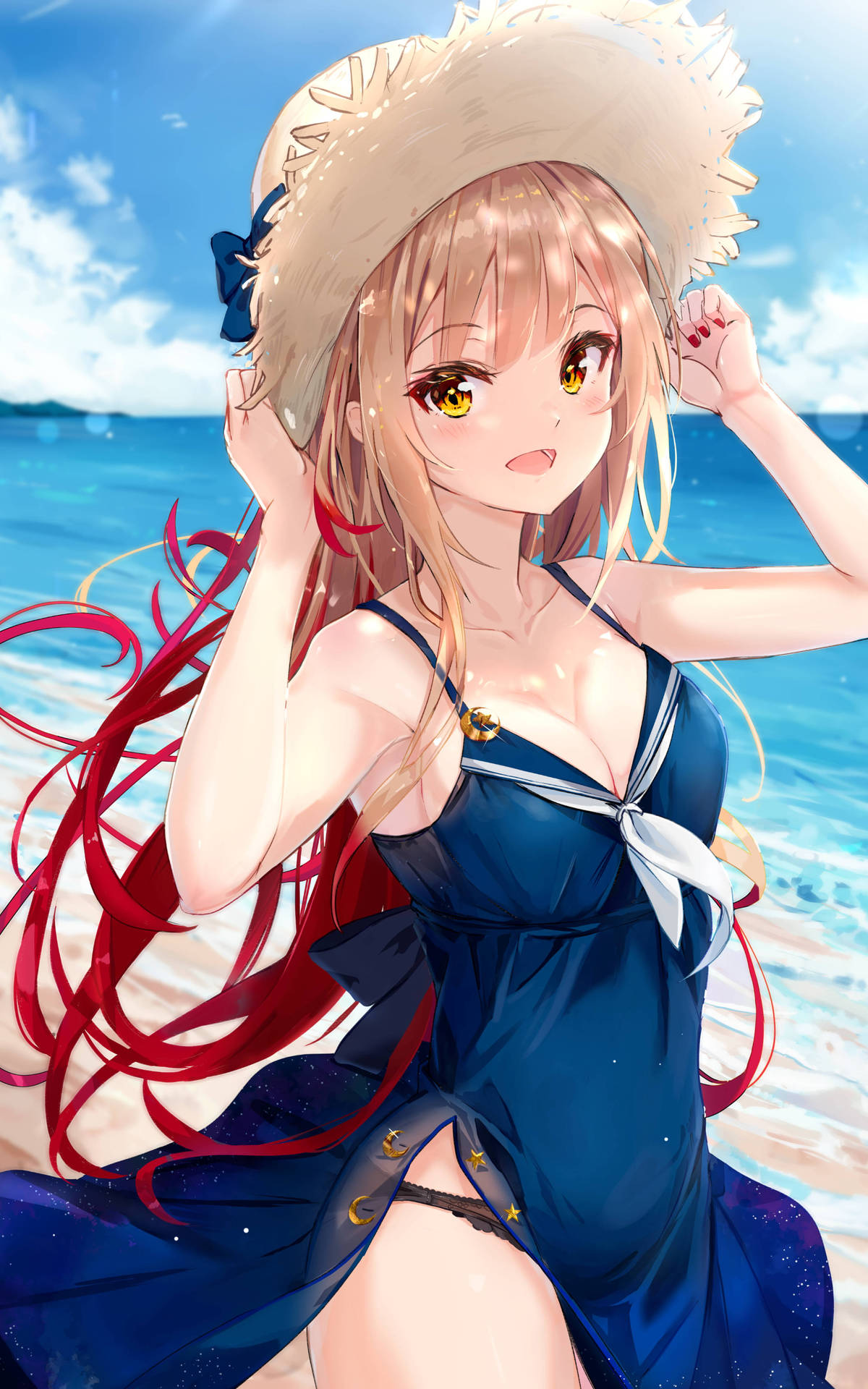 Ecchi On Vacation Background