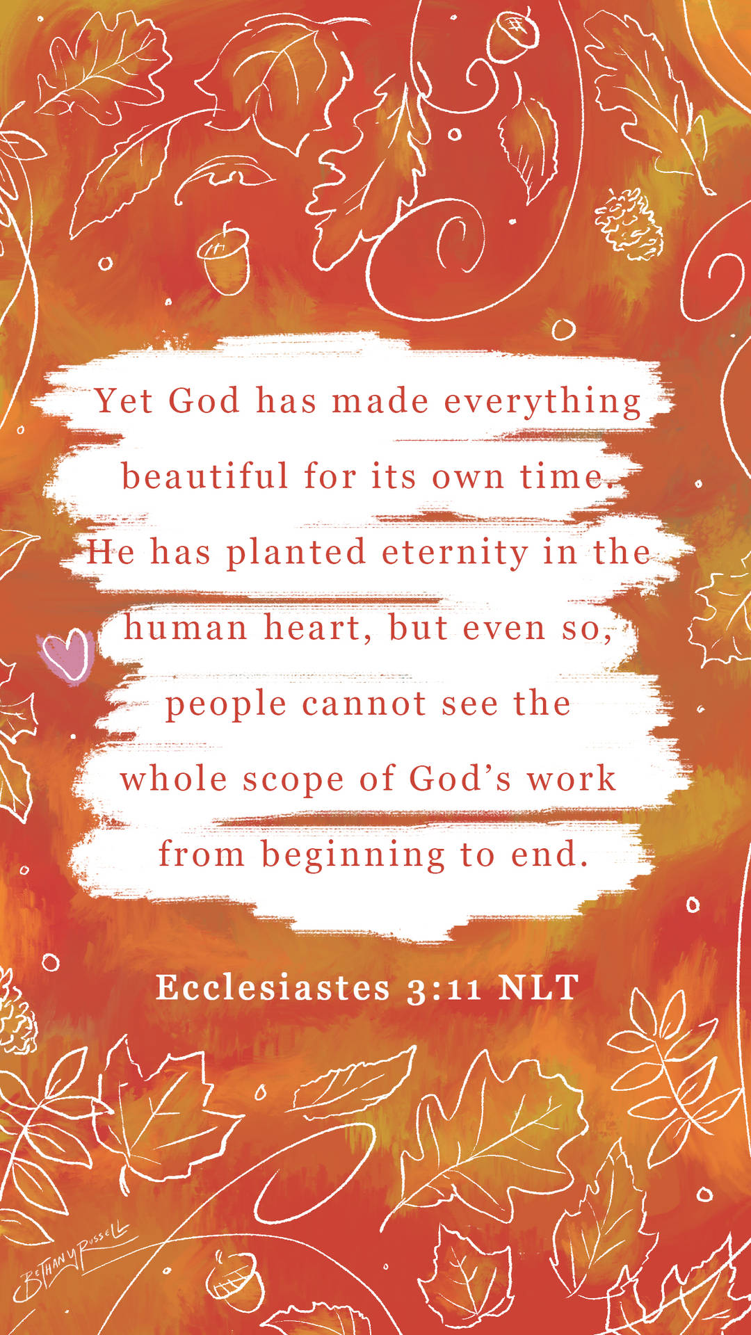 Ecclesiastes 3:11 Versed Background