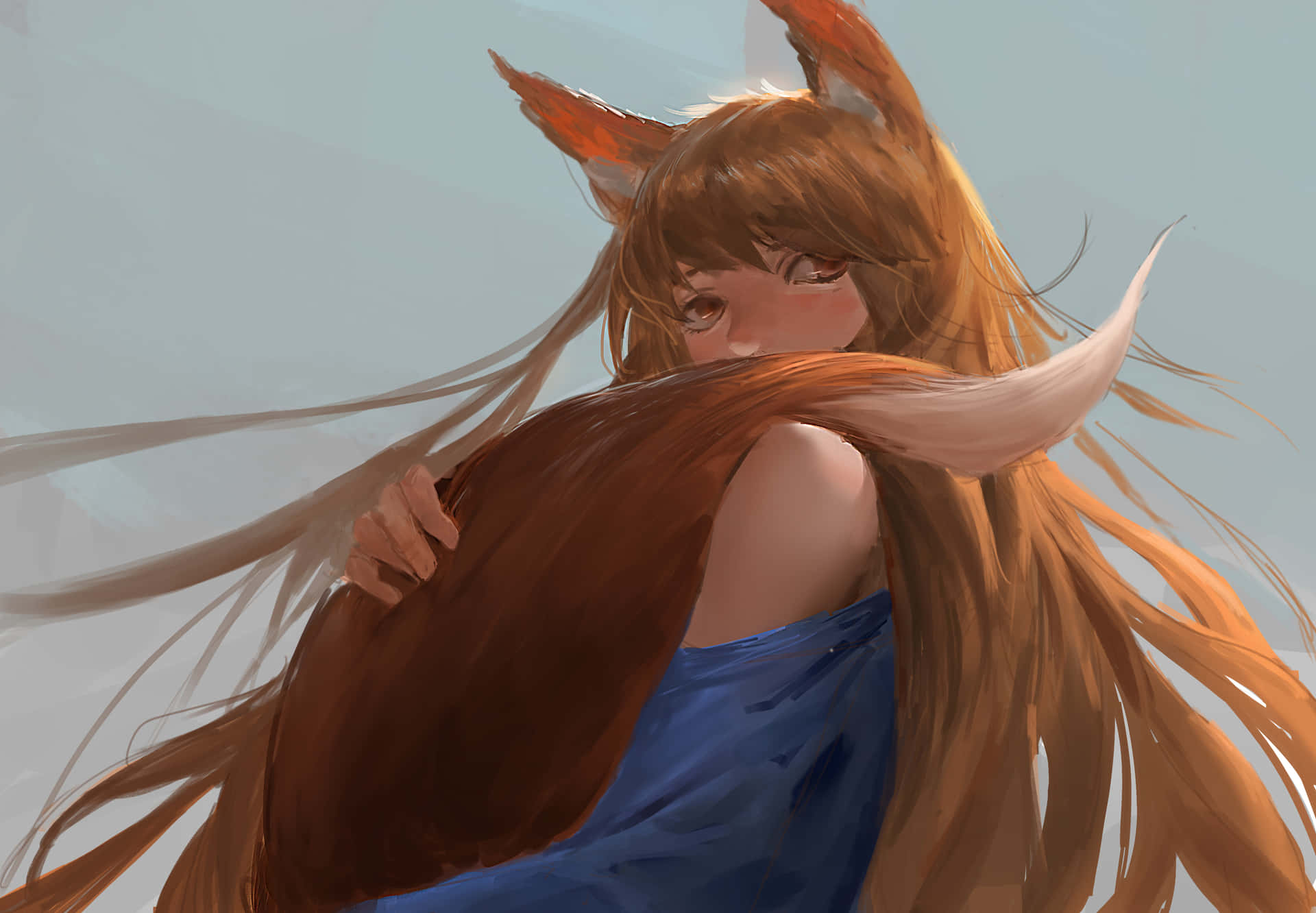 Economics And Fun - Spice And Wolf Background