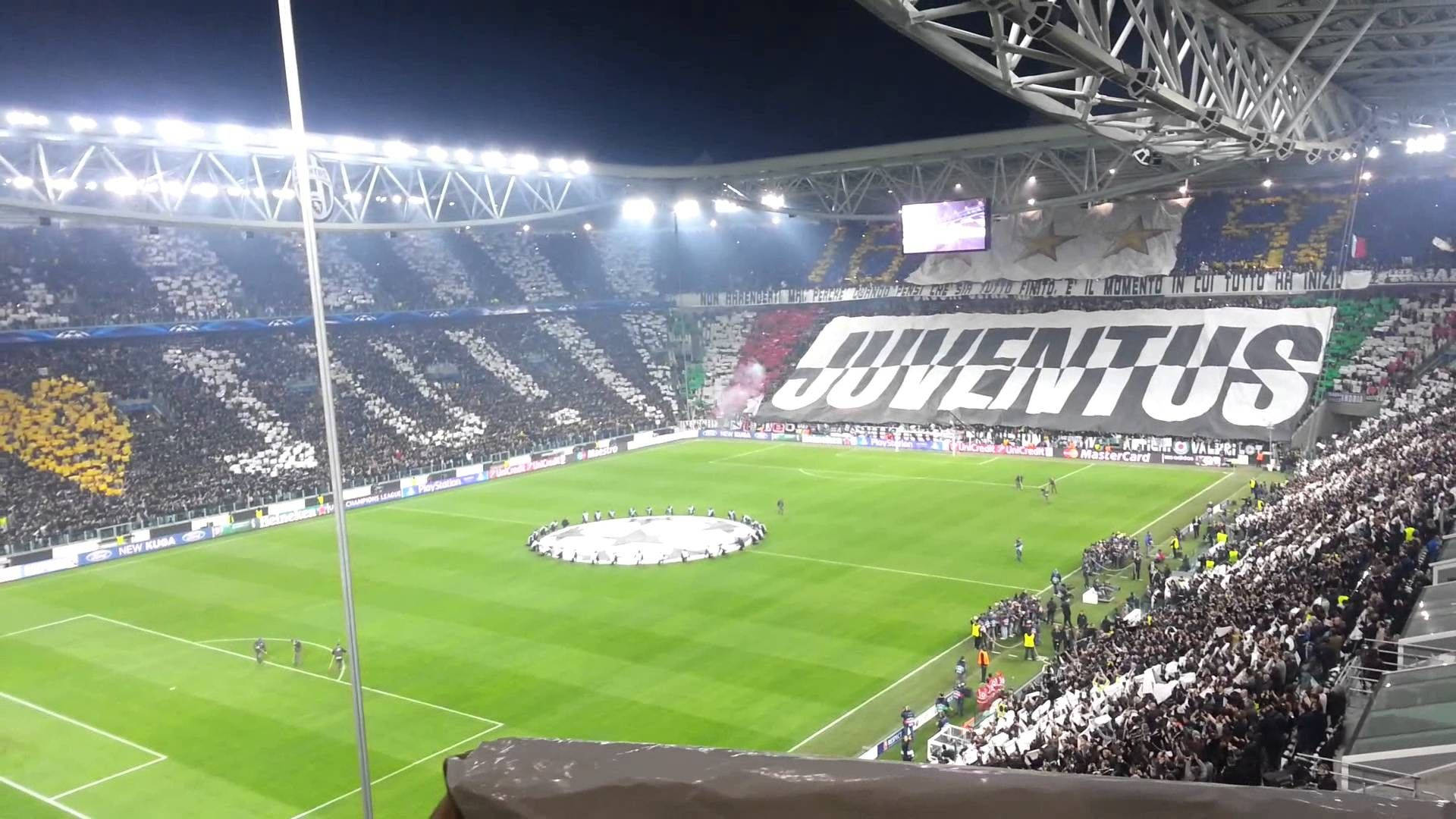 Ecstatic Juventus Fans At Allianz Stadium Background