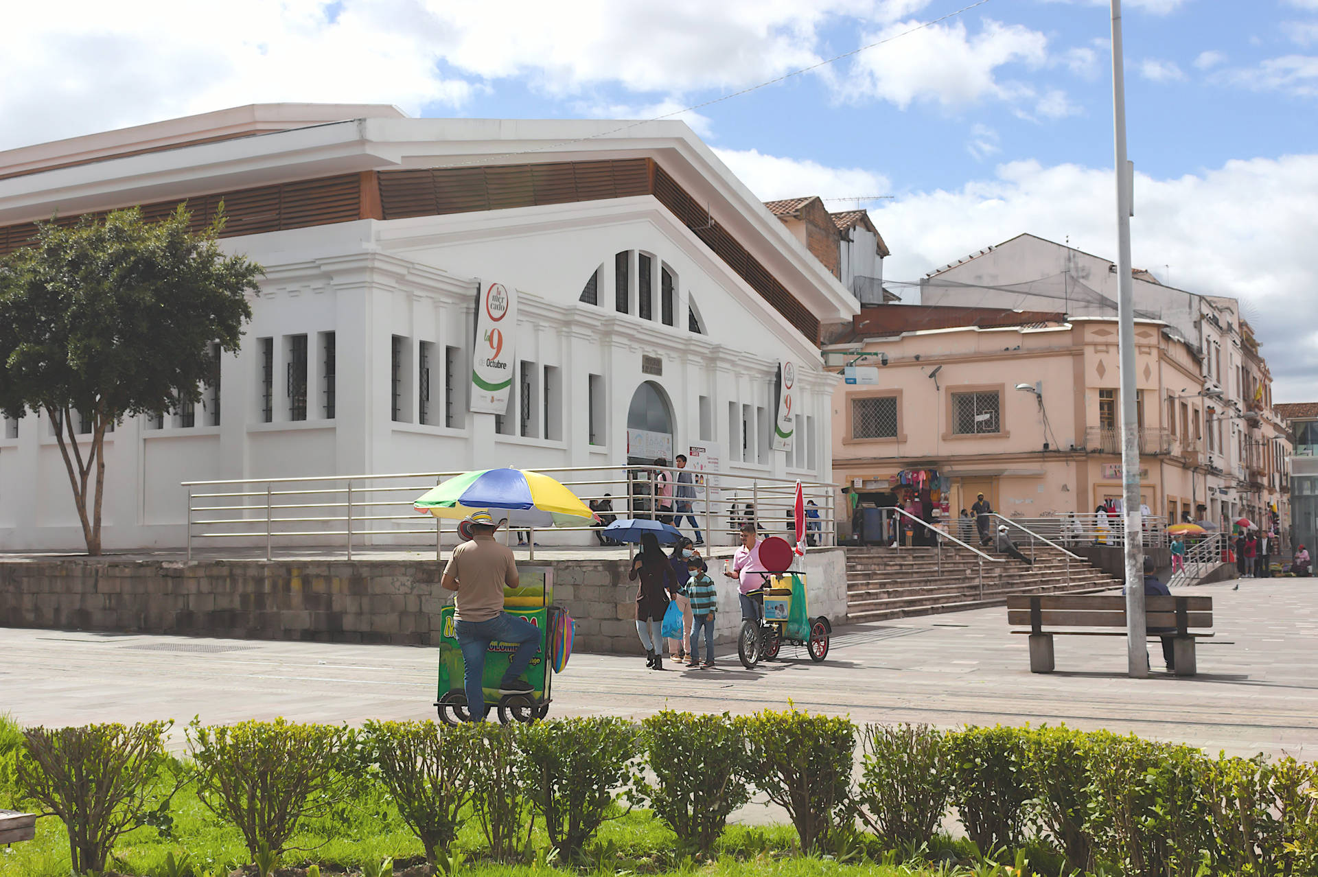 Ecuador Cuenca Mercado Background