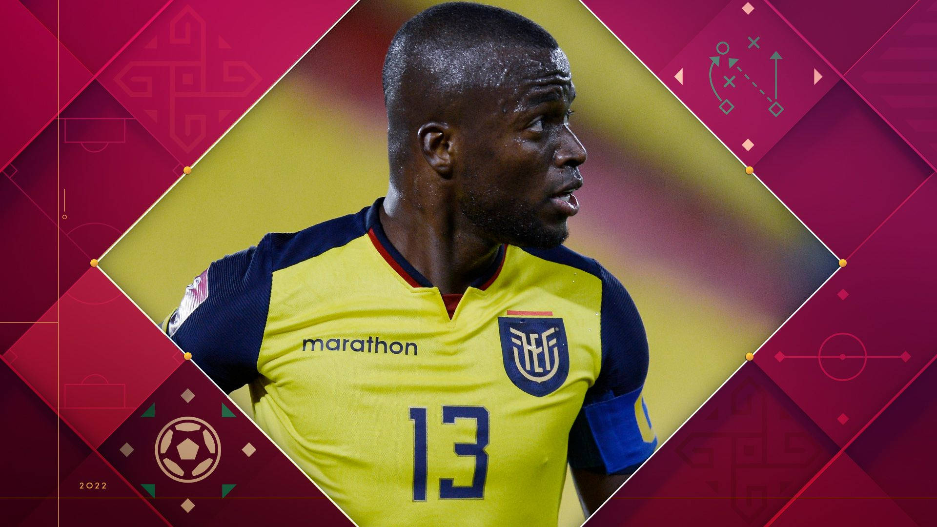 Ecuador National Football Team Enner Valencia Background