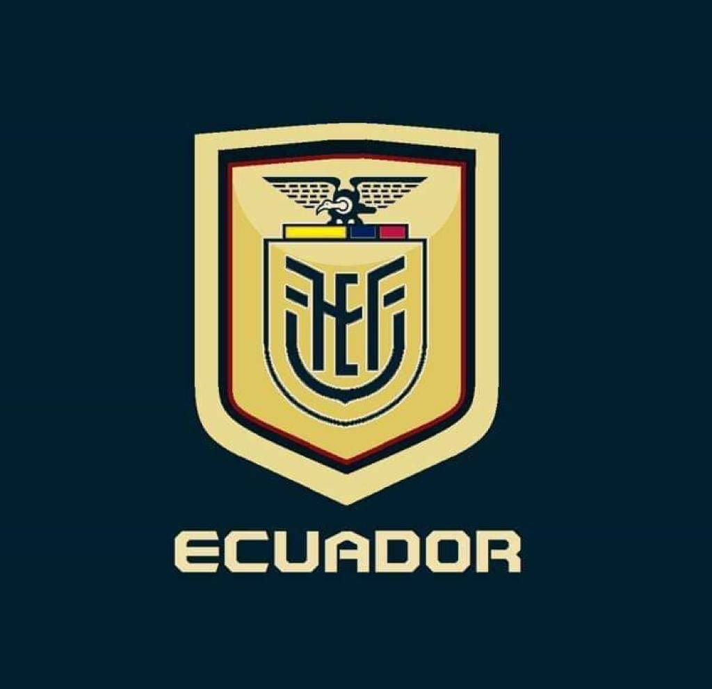 Ecuador National Football Team Gold Logo Background