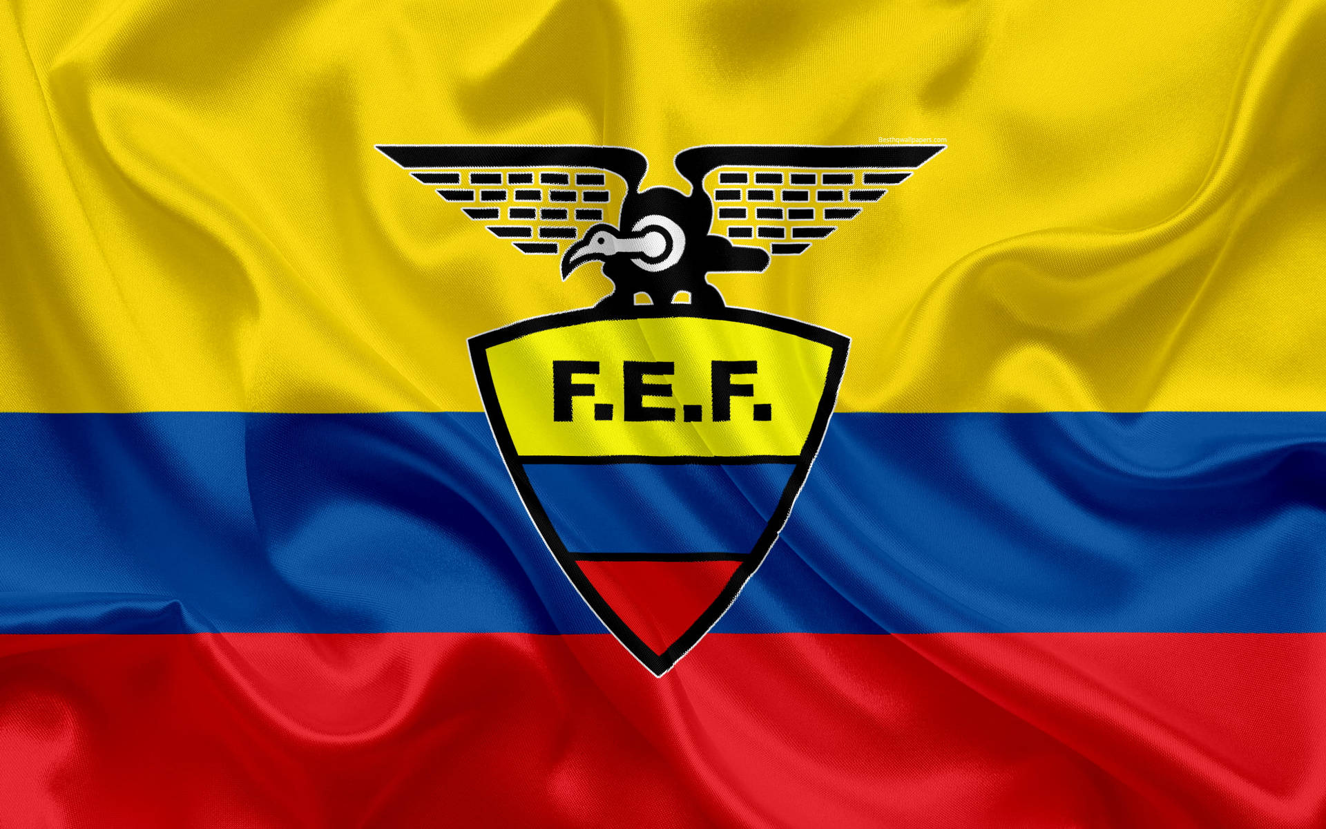 Ecuador National Football Team Satin Flag Background