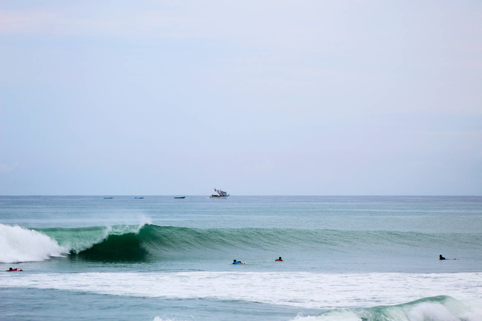 Ecuador Salinas Surfing Coast Background