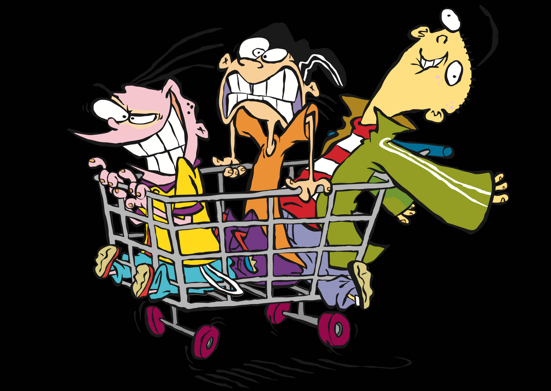 Ed Edd Eddy Grocery Cart Background