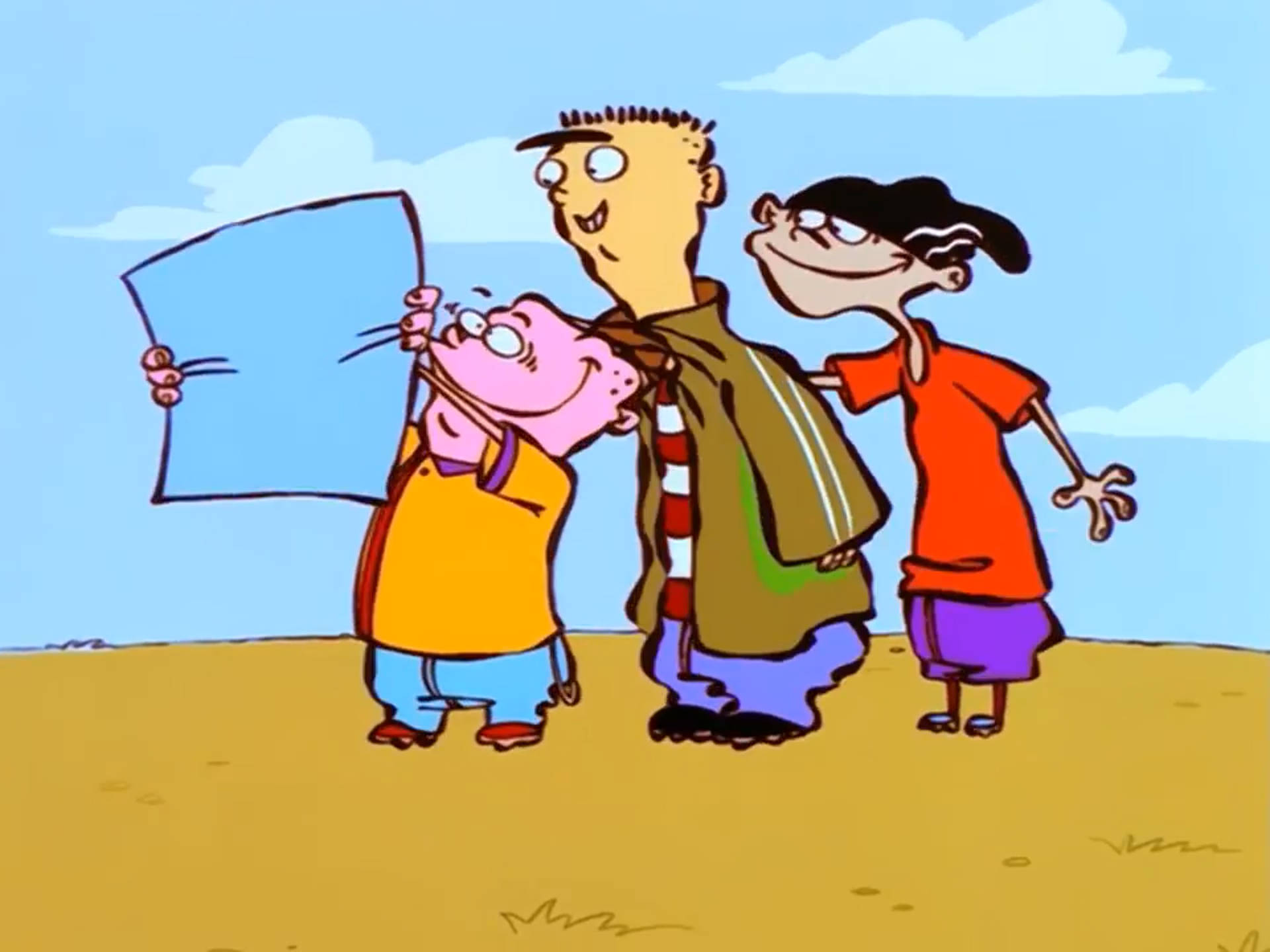 Ed Edd Eddy Paper Map Background