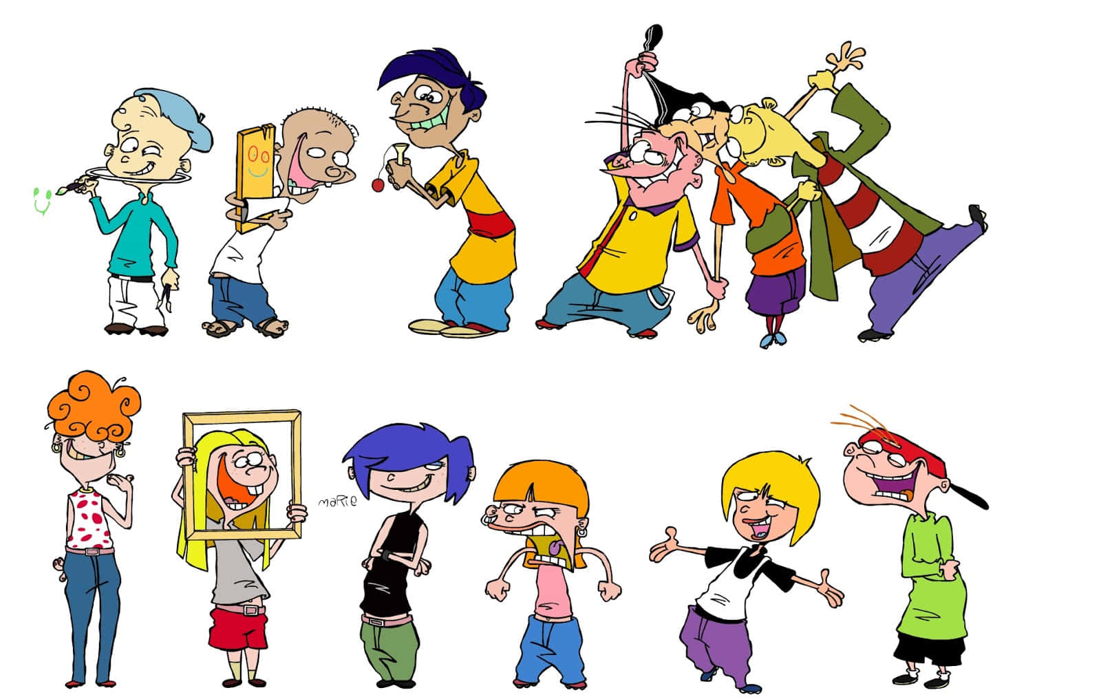 Ed, Edd N Eddy Cute Characters Background