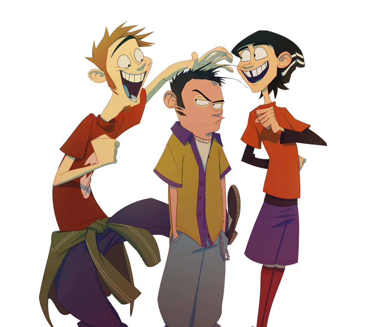 Ed, Edd N Eddy Teenagers Fanart Background