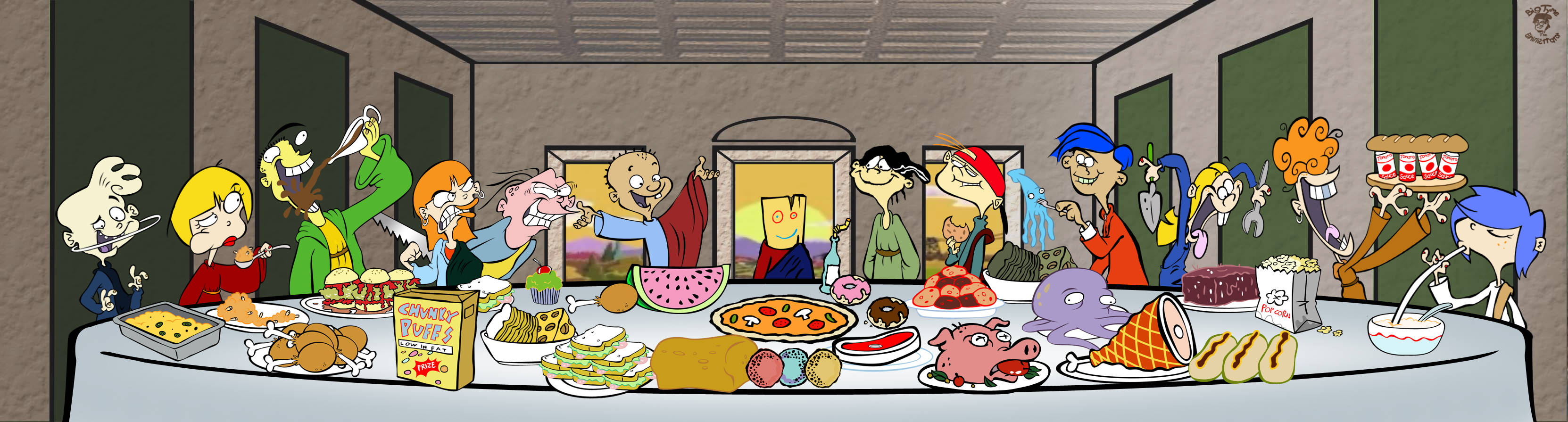 Ed, Edd N Eddy - The Last Supper Parody Background