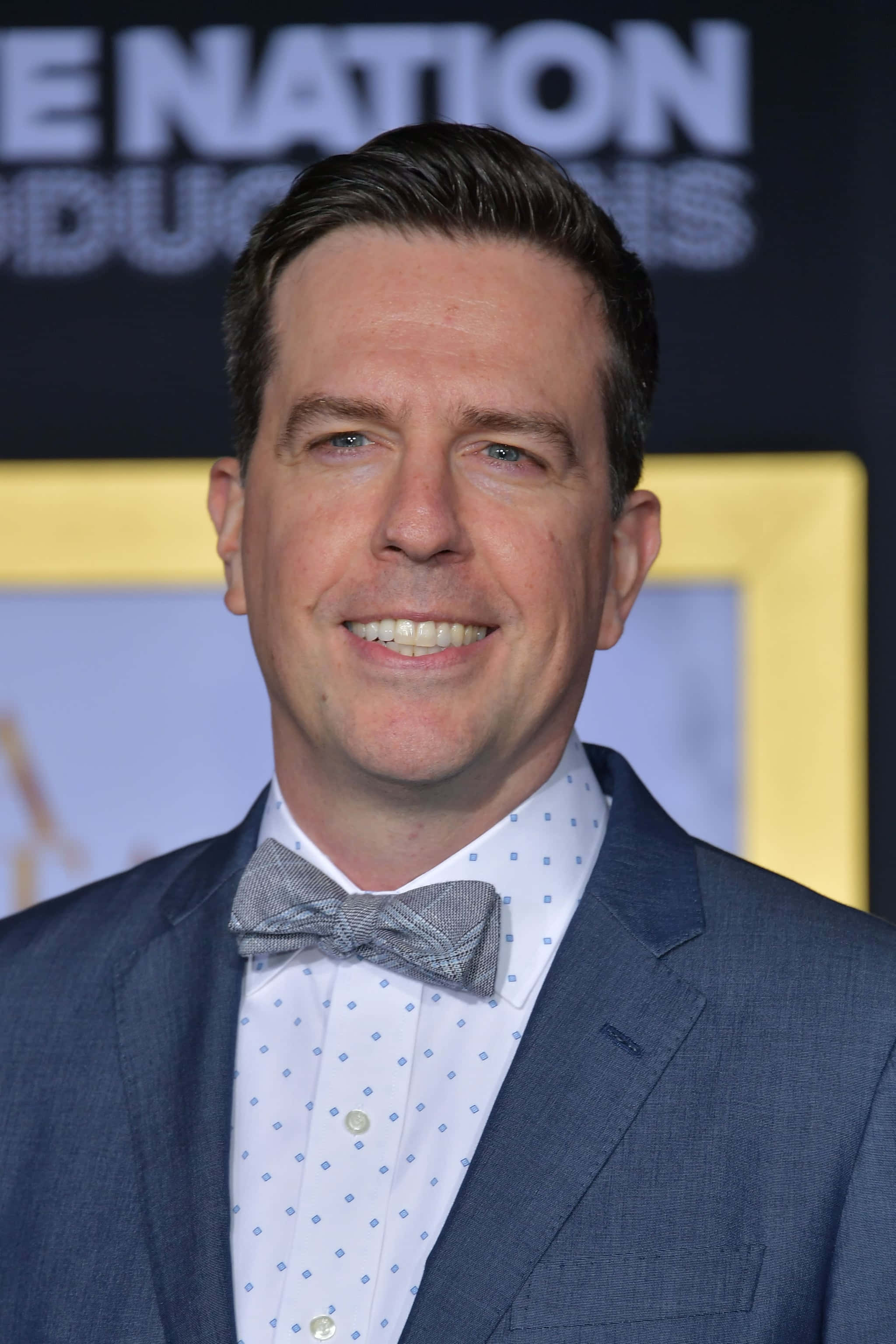 Ed Helms's Close-up Shot Background