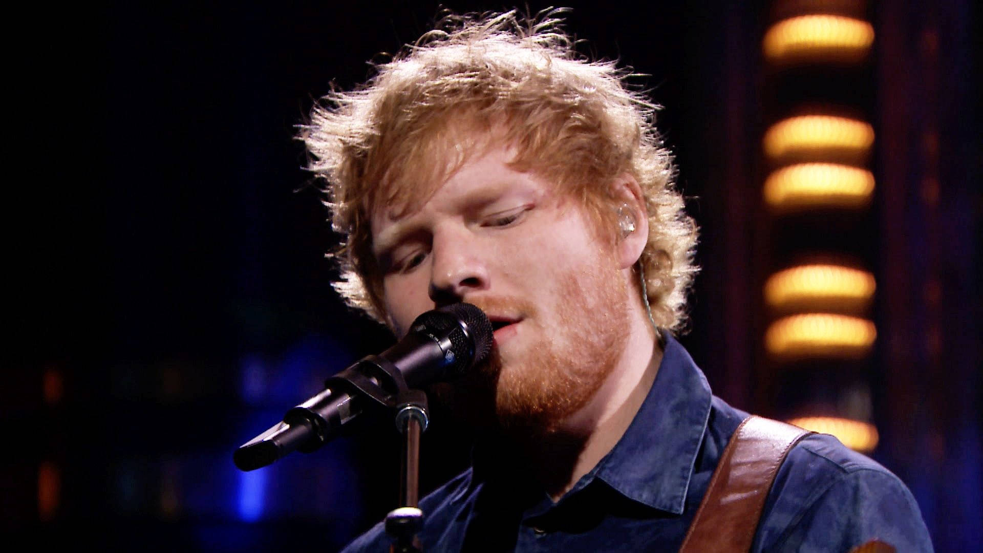 Ed Sheeran Performs On The Imagine Tour Background
