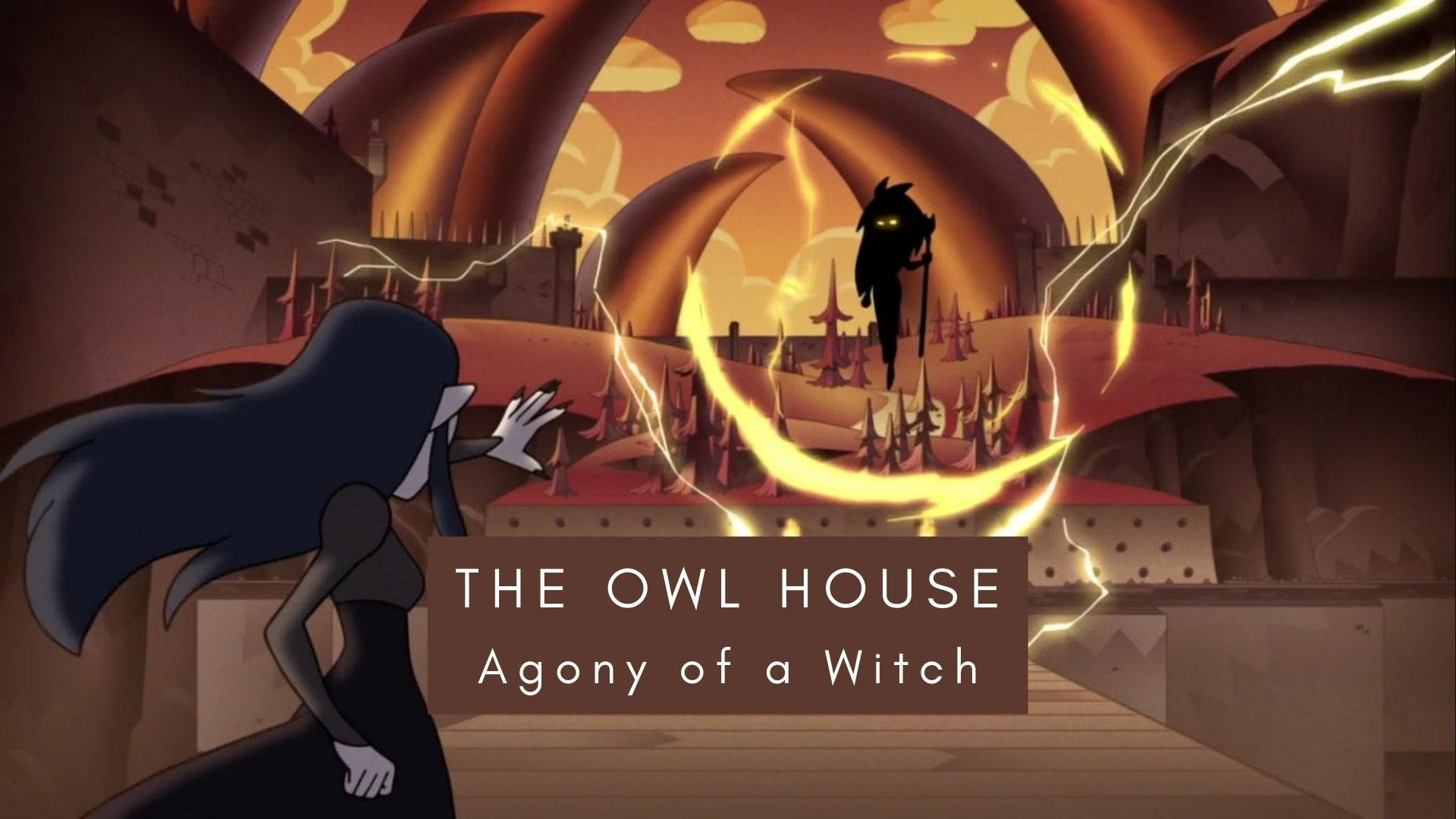 Eda And Luz Locked In Battle During The Agony Of A Witch Episode In The Owl House Background
