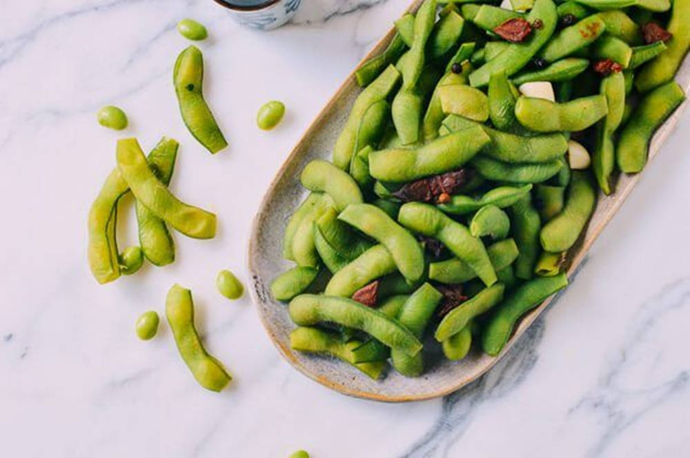 Edamame Beans Appetizer Background