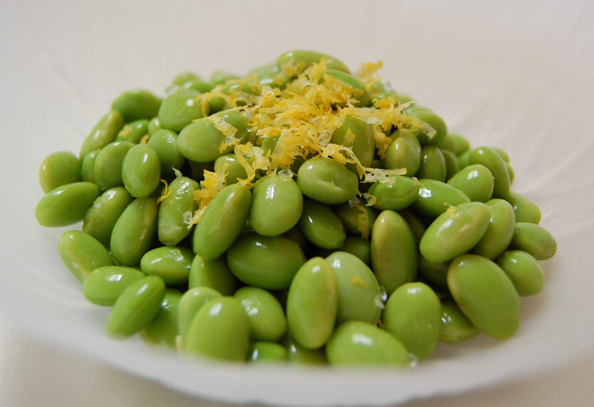 Edamame Beans With Ginger Background