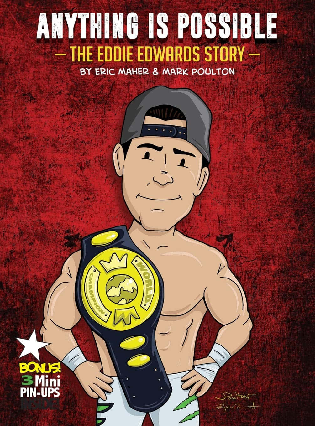 Eddie Edwards Animated Poster Design Background