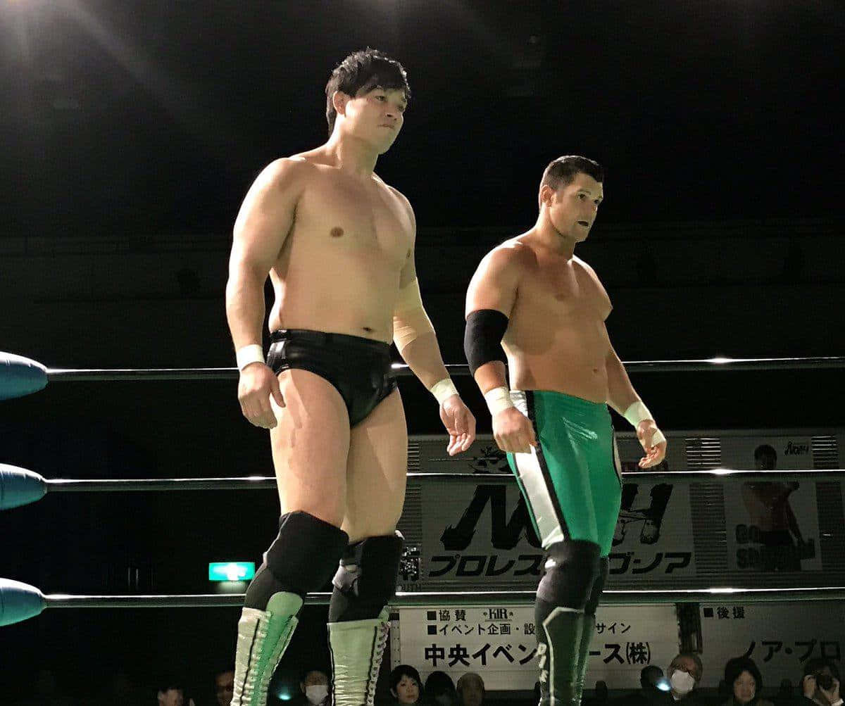 Eddie Edwards In The Ring, Noah Pro Wrestling Promotion Background