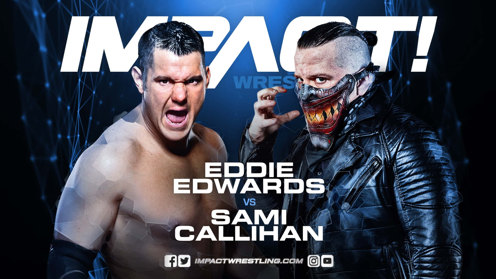 Eddie Edwards Sami Callihan Poster Design Background