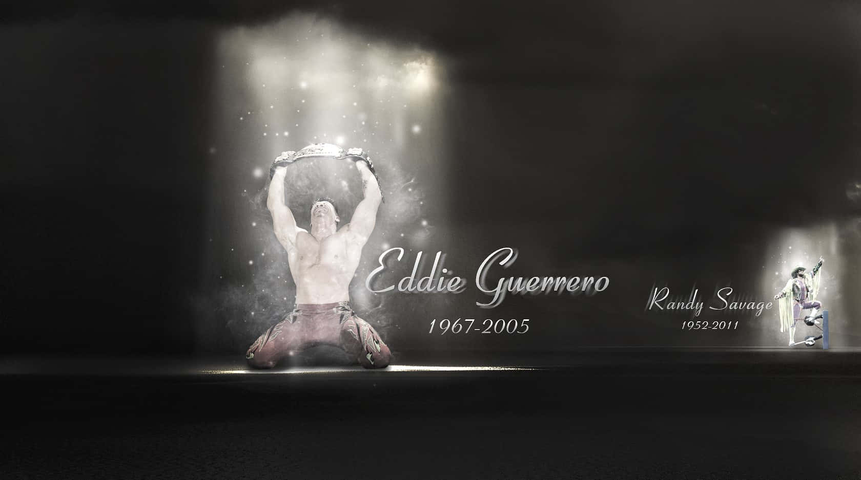 Eddie Guerrero And Randy Savage Background