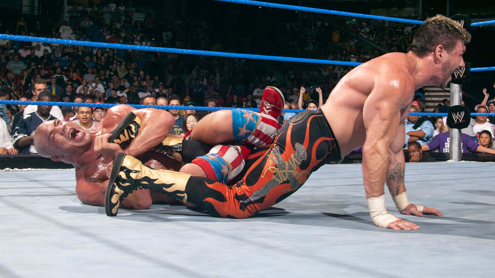 Eddie Guerrero Fighting Kurt Angle