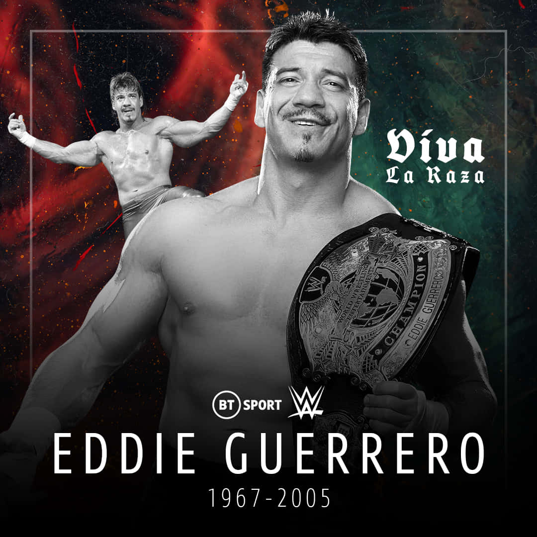Eddie Guerrero Graphic Art Viva La Raza Background