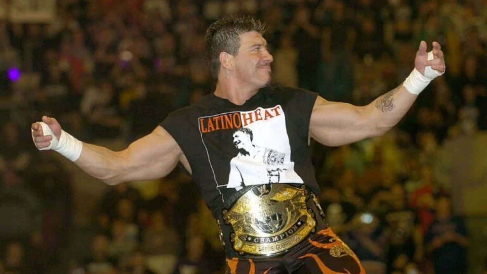 Eddie Guerrero Latino Heat Shirt Background