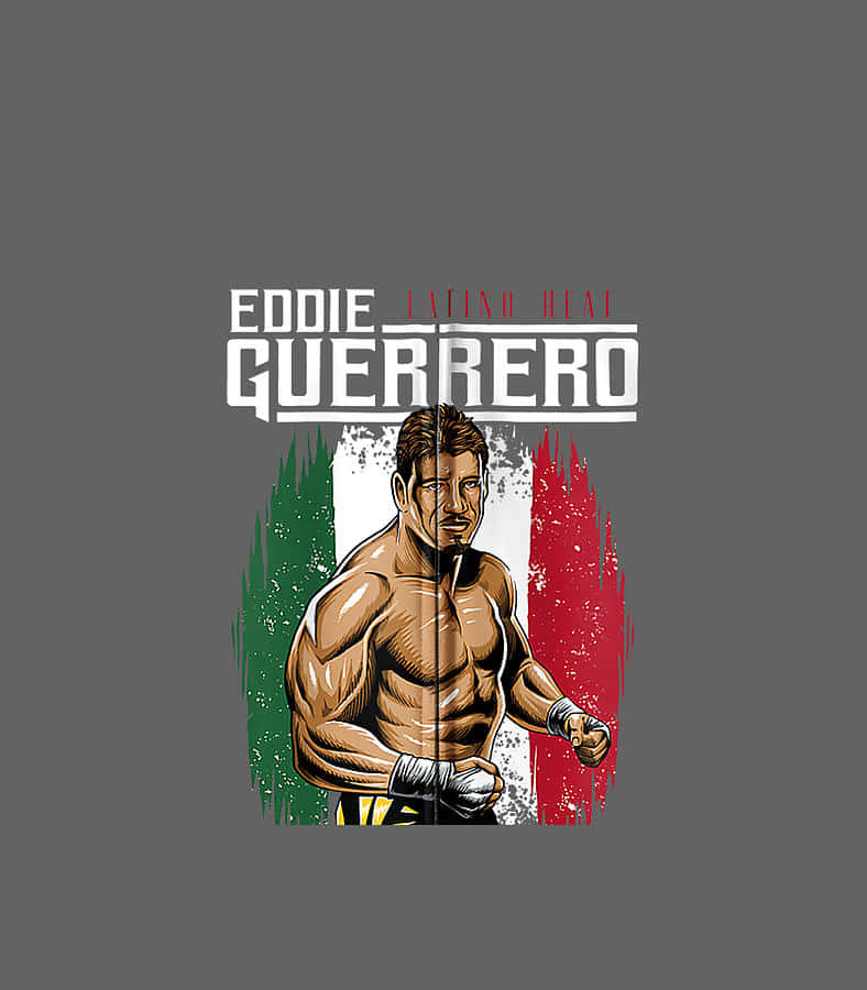 Eddie Guerrero Mexican Flag Drawing Fanart Background