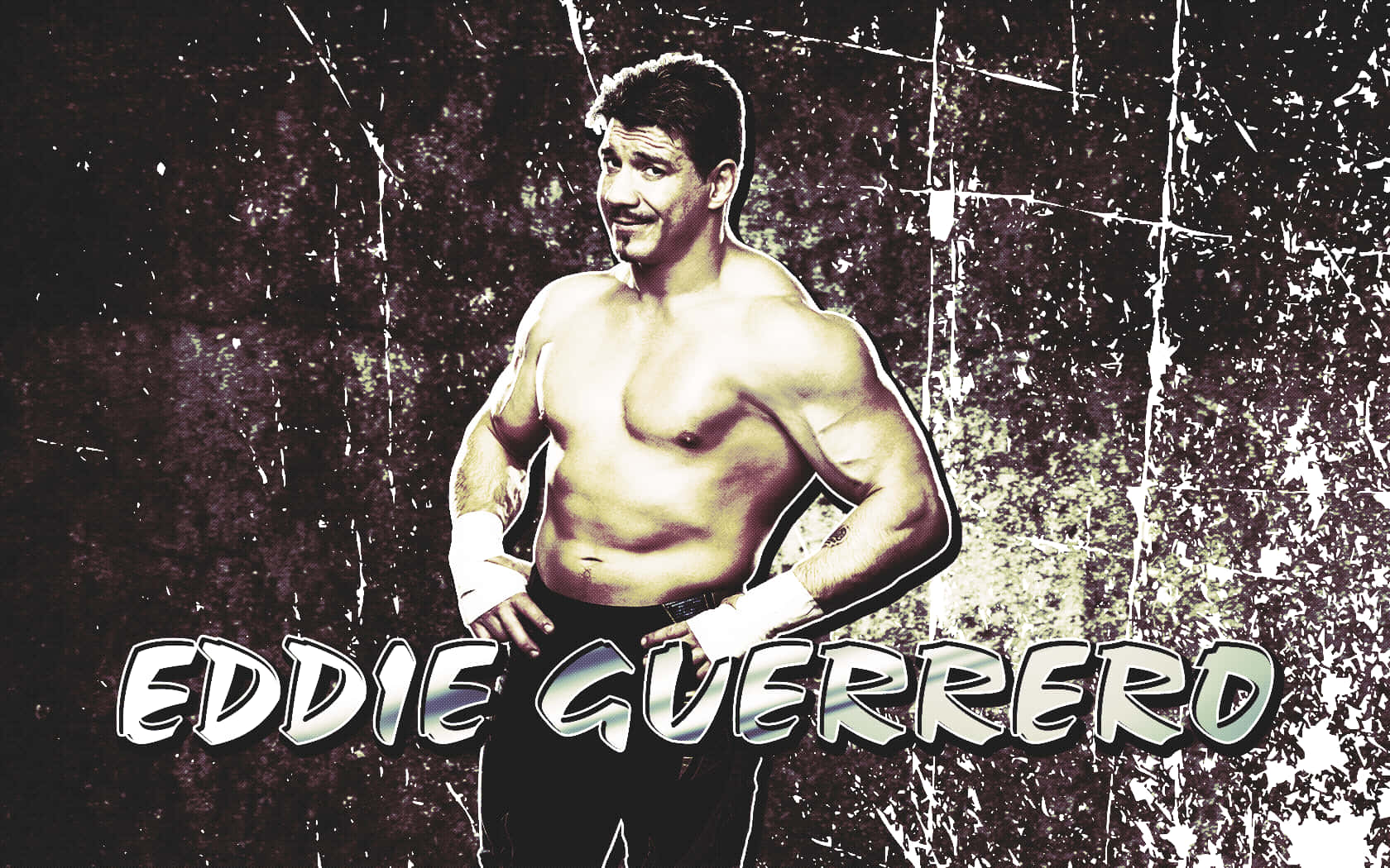 Eddie Guerrero Scratchy Graphic Art Background