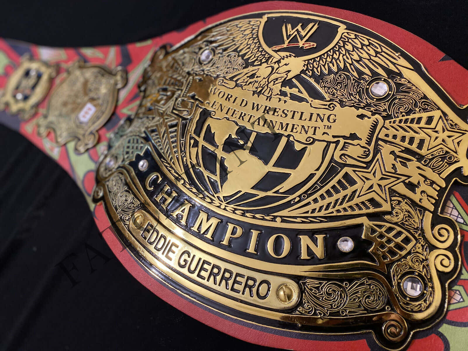 Eddie Guerrero Wwe Champion's Belt Background