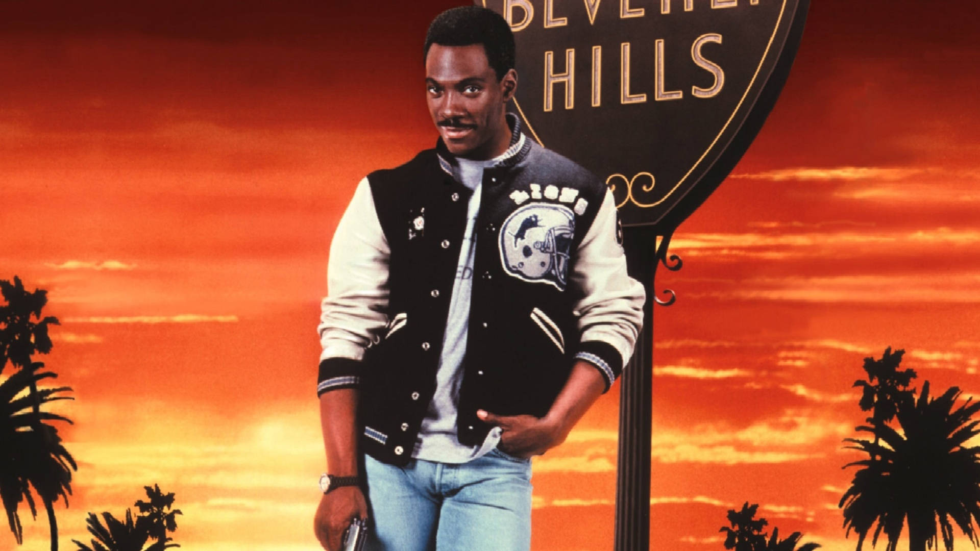 Eddie Murphy In The Iconic Film Beverly Hills Cop Background