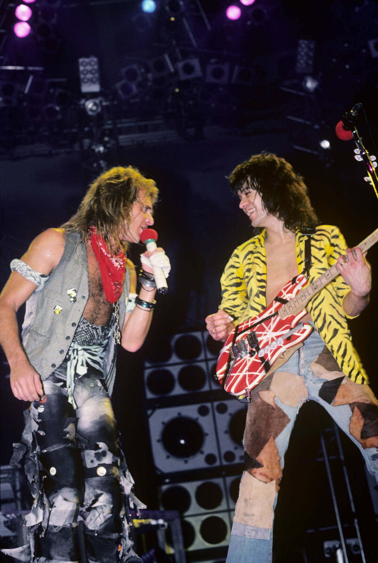 Eddie Van Halen David Lee Roth Background