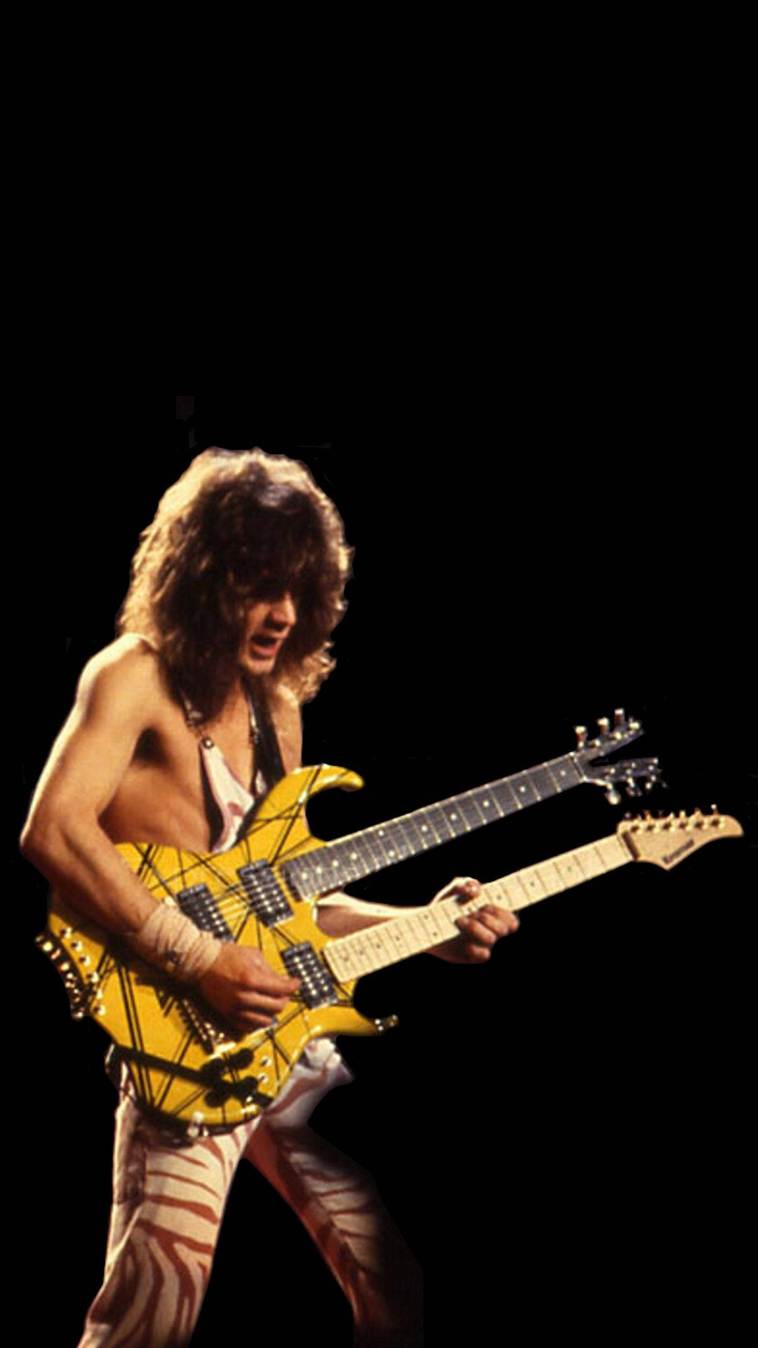 Eddie Van Halen Rock Band Retro Aesthetic Background