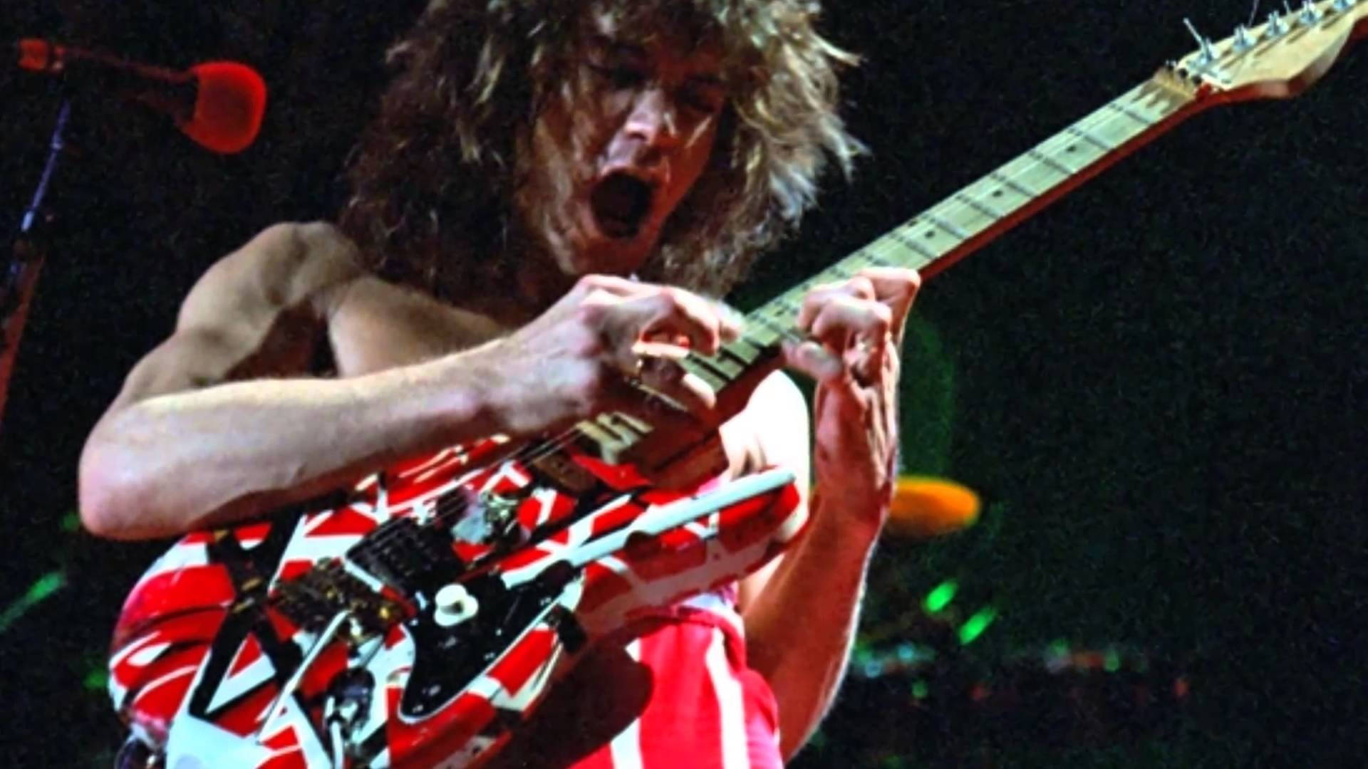 Eddie Van Halen Rock Frankenstrat Guitar Background